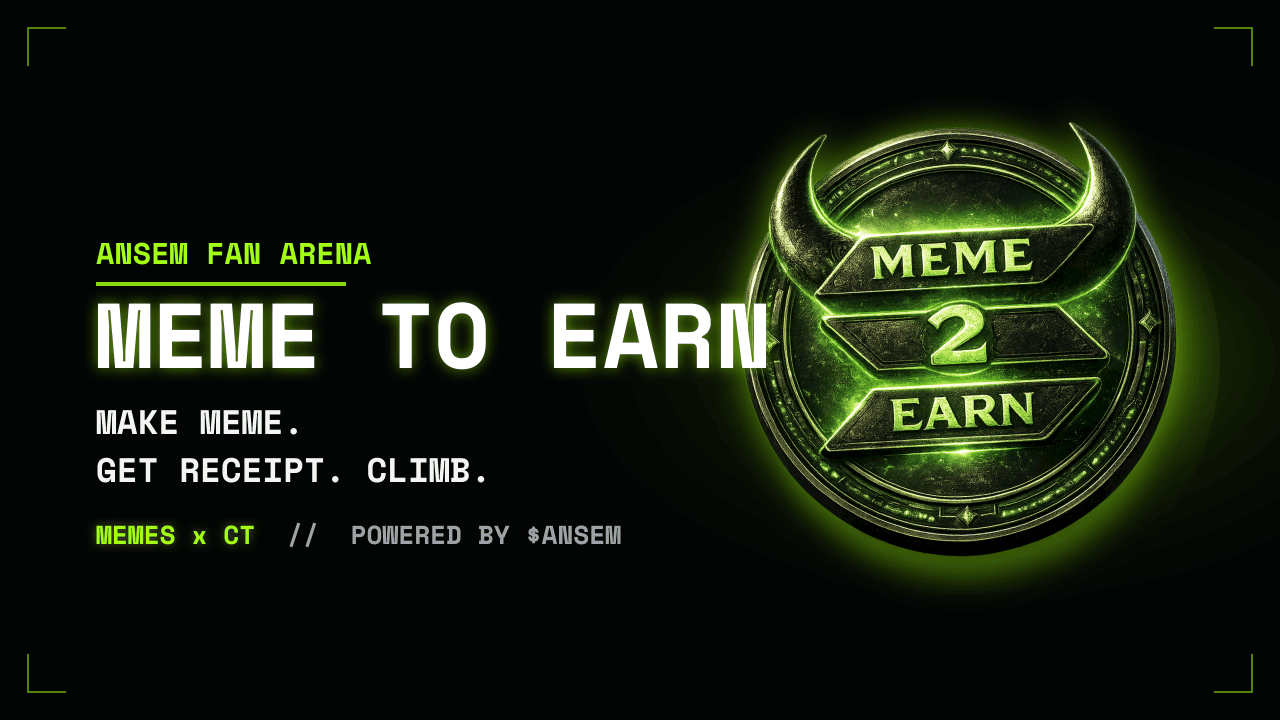 Social banner · 16:9 — Meme To Earn